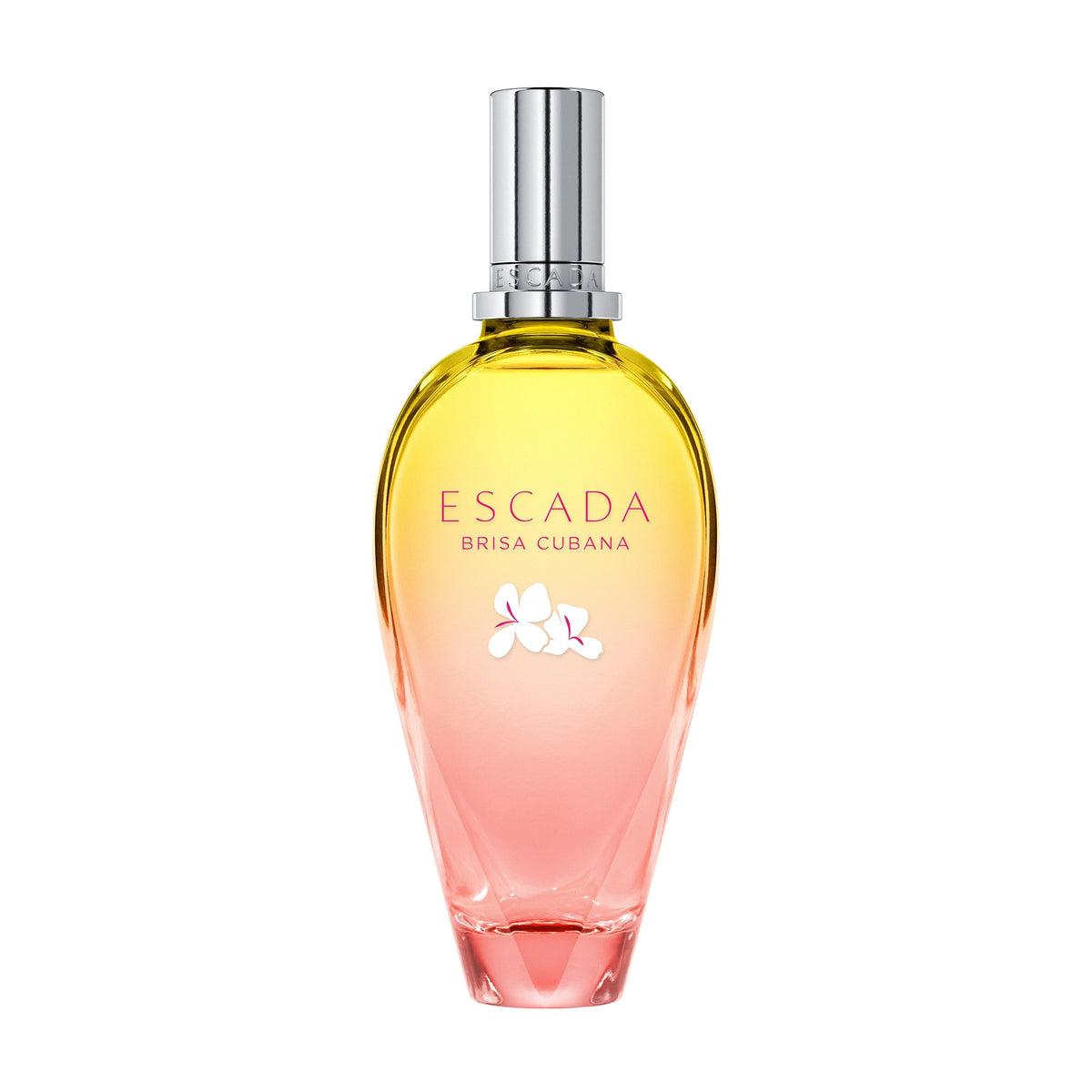 Escada Brisa Cubana Women's Eau de Toilette front view with sunkissed orange gradient bottle