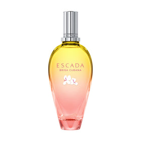 Escada Brisa Cubana Women's Eau de Toilette front view with sunkissed orange gradient bottle
