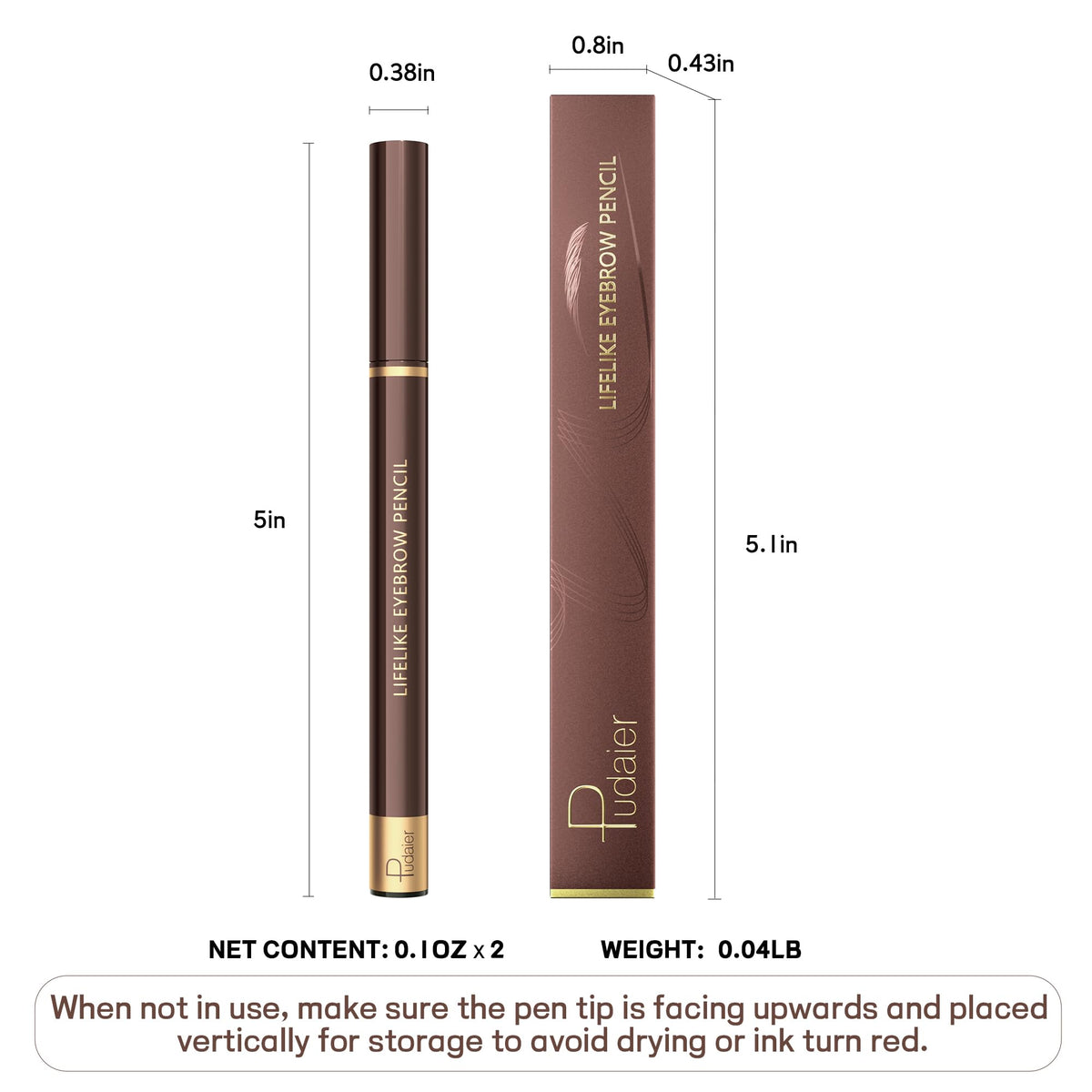 Espoce Eyebrow Pen with makeup tools