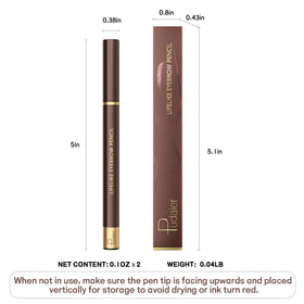 Espoce Eyebrow Pencil in Medium Blonde with applicator tips visible