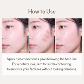 Espoir Be Glow Shading Stick Contour #1 Neutral Gray in hand