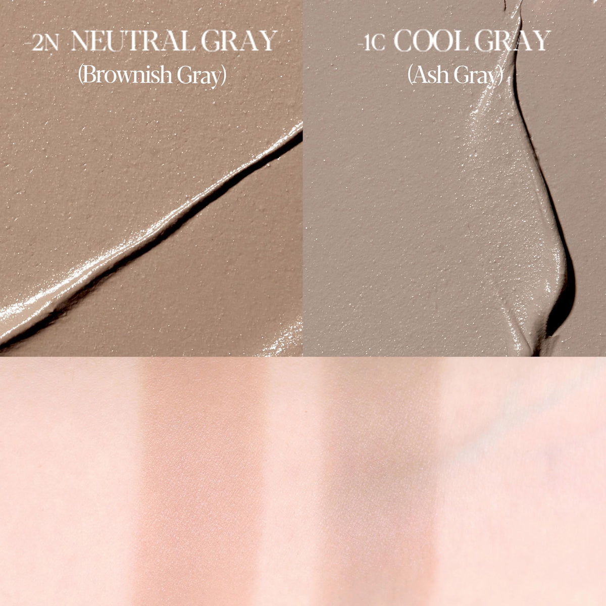Espoir Be Glow Shading Stick Contour #1 Neutral Gray on a makeup table