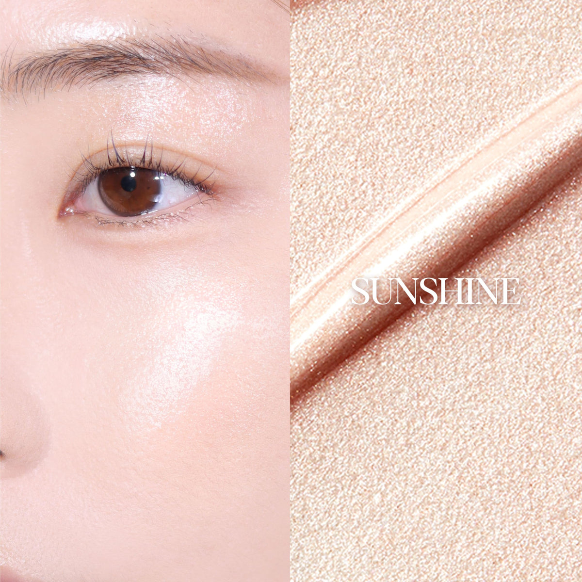 Espoir Be Glow Shading Stick Highlighter #1 Sunshine on skin