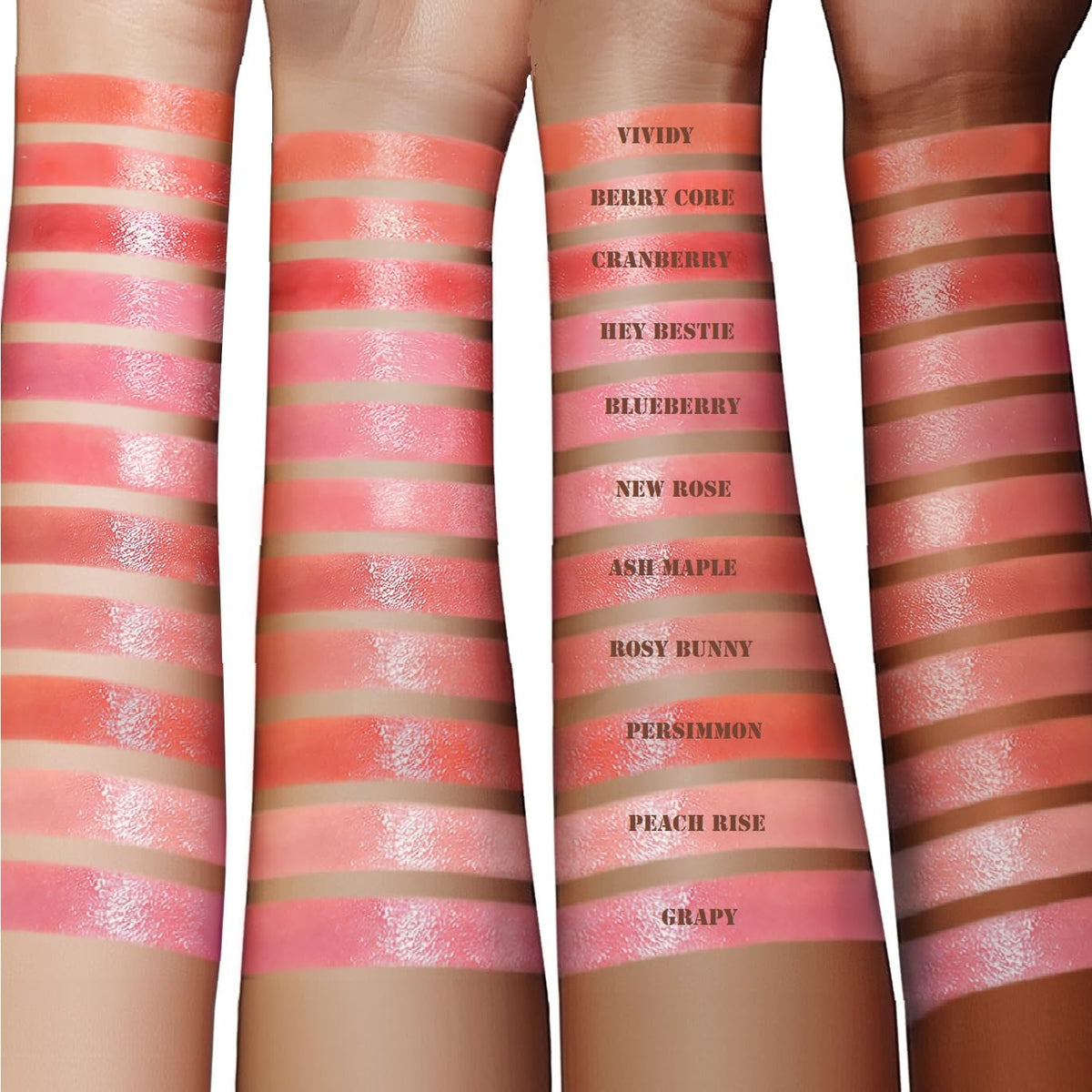 Espoir Lipstick Nowear Balming Glow #7 Ash Maple applied on lips