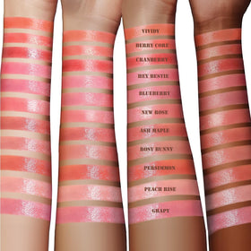 Espoir Lipstick Nowear Balming Glow #7 Ash Maple applied on lips