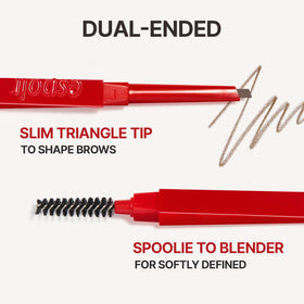 Espoir The Brow Balance Pencil #4 Ash Brown application example