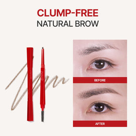Espoir The Brow Balance Pencil #4 Ash Brown with cap on