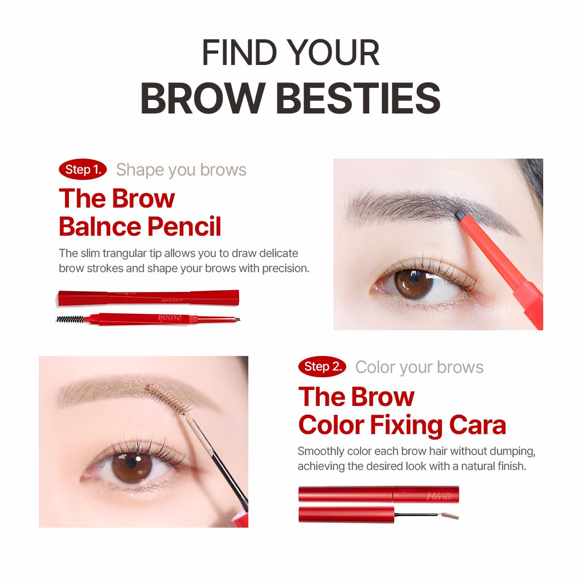 Espoir The Brow Balance Pencil #6 Light Taupe with brush