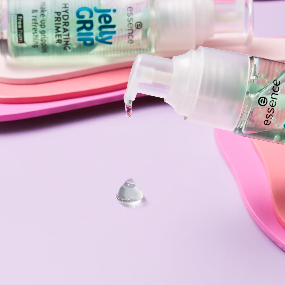 Essence Jelly Grip Hydrating Primer application on skin