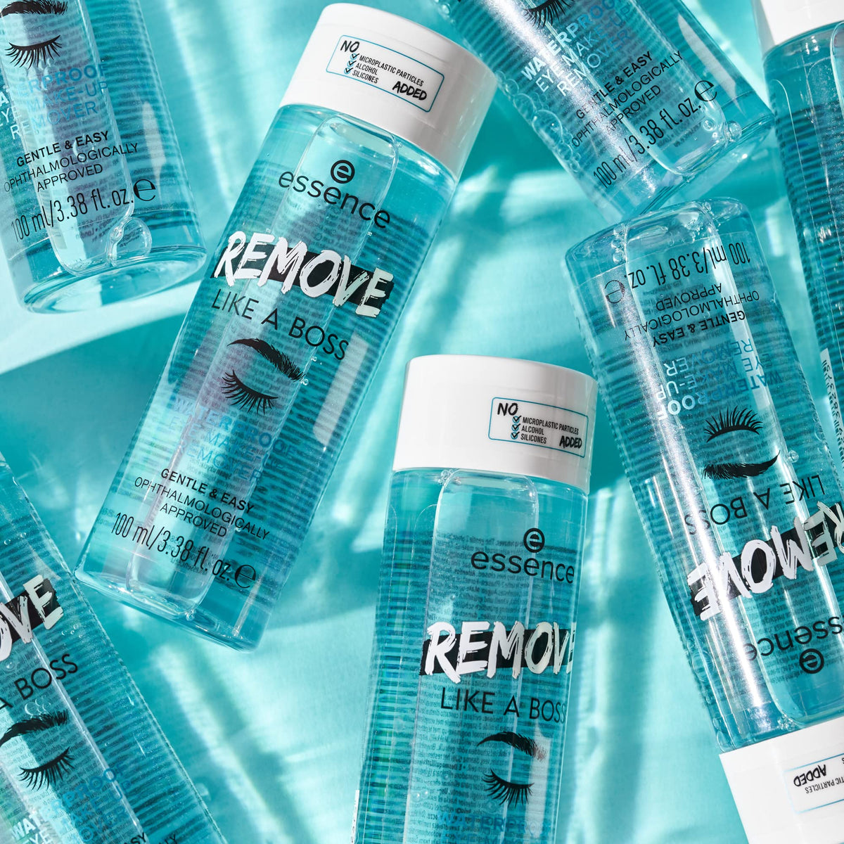 Essence Remove Like A Boss Waterproof Make-Up Remover with cap open