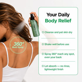 ESSENHERB Tea Tree 90 Clear Body Mist packaging and product details