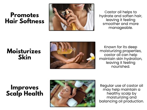 Essentially KateS Castor Oil displayed with other beauty products