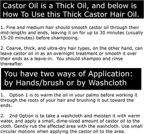 Essentially KateS Castor Oil ingredients list on packaging