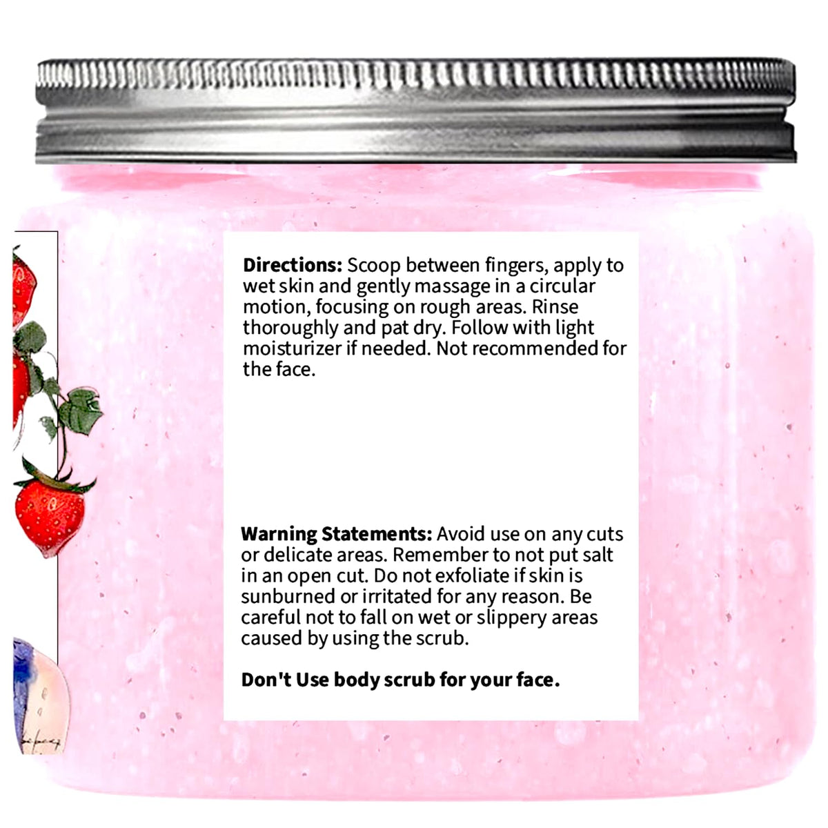 Essentially KateS Strawberry Ice Cream Body Scrub in a spa setting