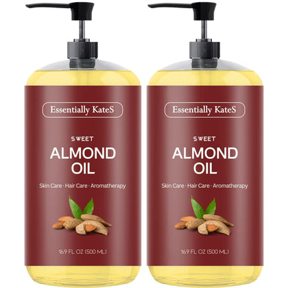 Essentially KateS Sweet Almond Oil 33.8 Fl Oz front view