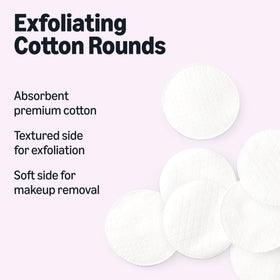 Essentials Exfoliating Cotton Rounds packaging