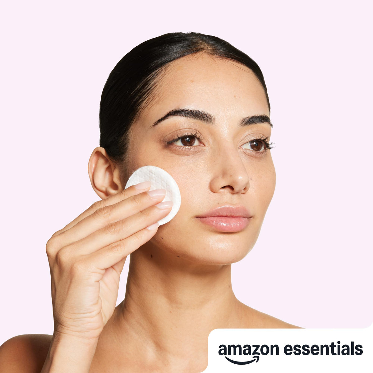 Essentials Exfoliating Cotton Rounds textured side