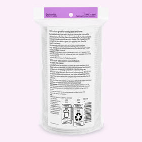 Essentials Oval Premium Cotton Pads showing smooth side for application