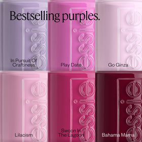essie Bahama Mama nail polish on a manicure table