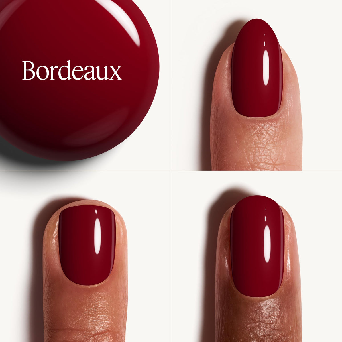 essie Bordeaux Nail Polish easy glide brush close-up