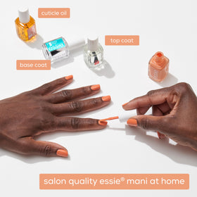 essie Flirty Flutters Nail Polish on a vanity table