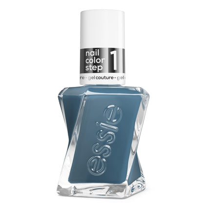 essie Gel Couture Long-Lasting Nail Polish blue bottle front view