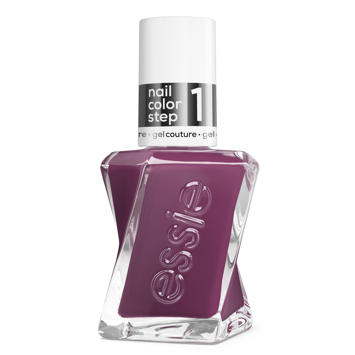 essie Gel Couture Long-Lasting Nail Polish Deep Plum front view