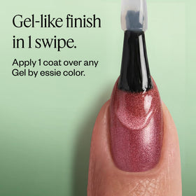 essie Gel Couture Matte Top Coat brush close-up