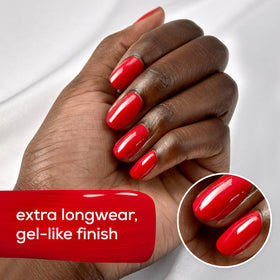 essie Gel Couture Nail Polish Amber Brown applied on nails