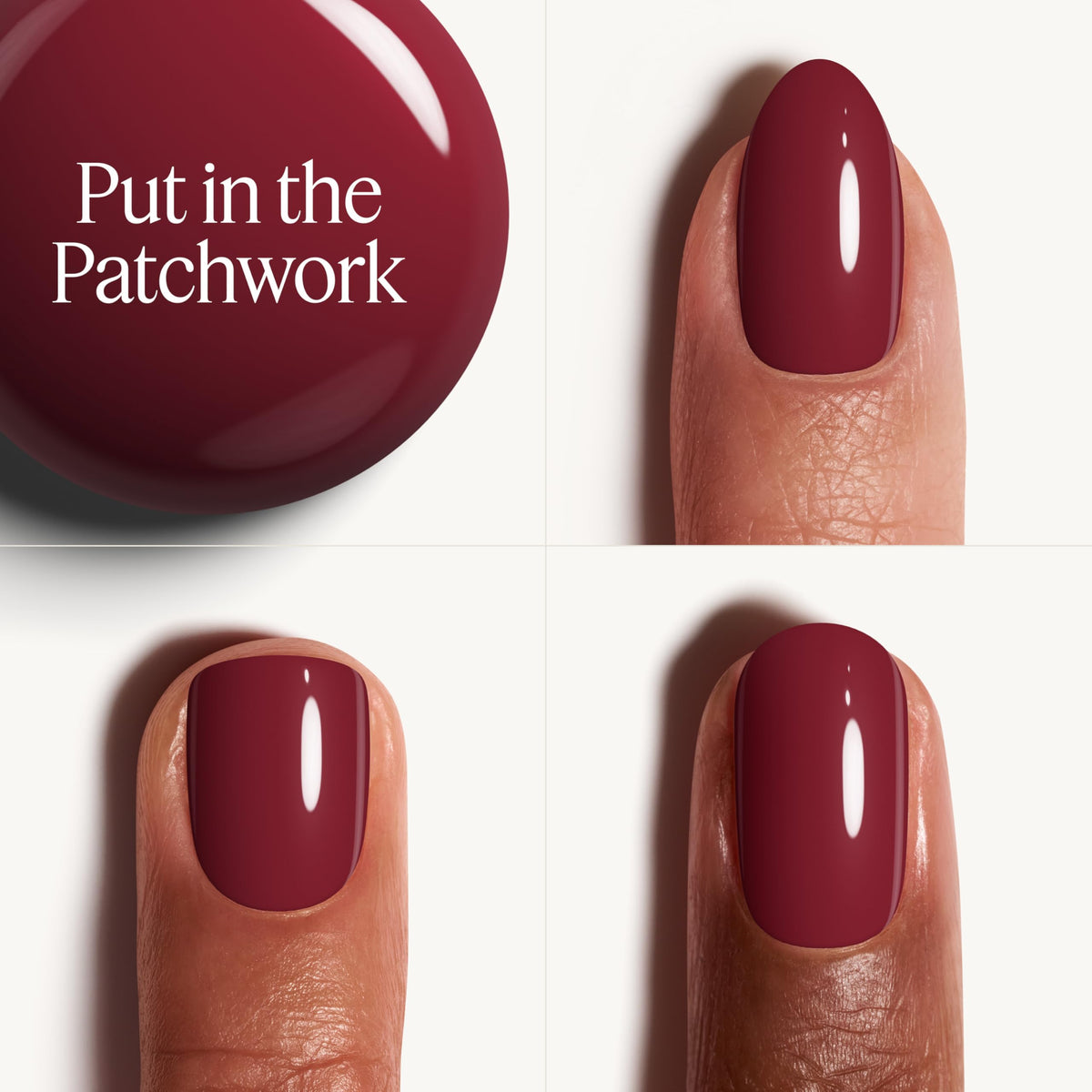 essie Gel Couture nail polish bottle with cap, side view
