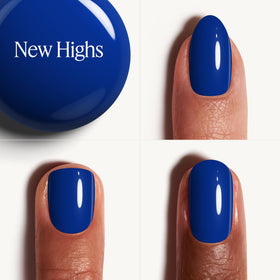 essie Gel Couture Nail Polish Electric Blue side view