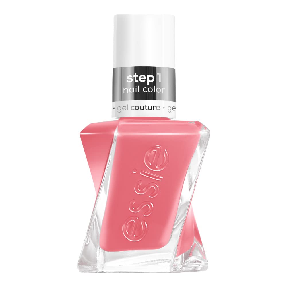 essie Gel Couture Nail Polish Gallery Glam salmon-pink bottle front view