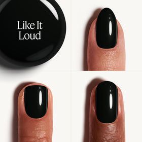 essie Gel Couture Nail Polish Like It Loud bottle side view