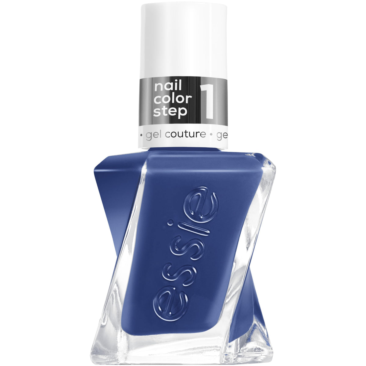 essie Gel Couture Statement Peace blue nail polish front view