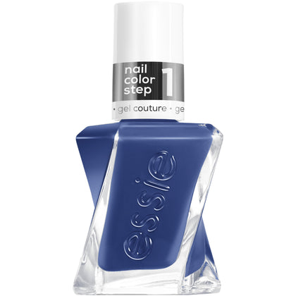 essie Gel Couture Statement Peace blue nail polish front view