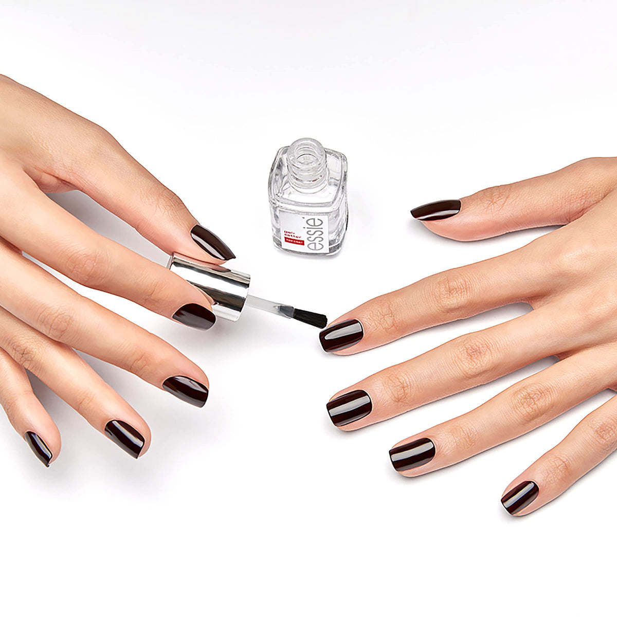 essie Gel Setter Top Coat back view with ingredient list