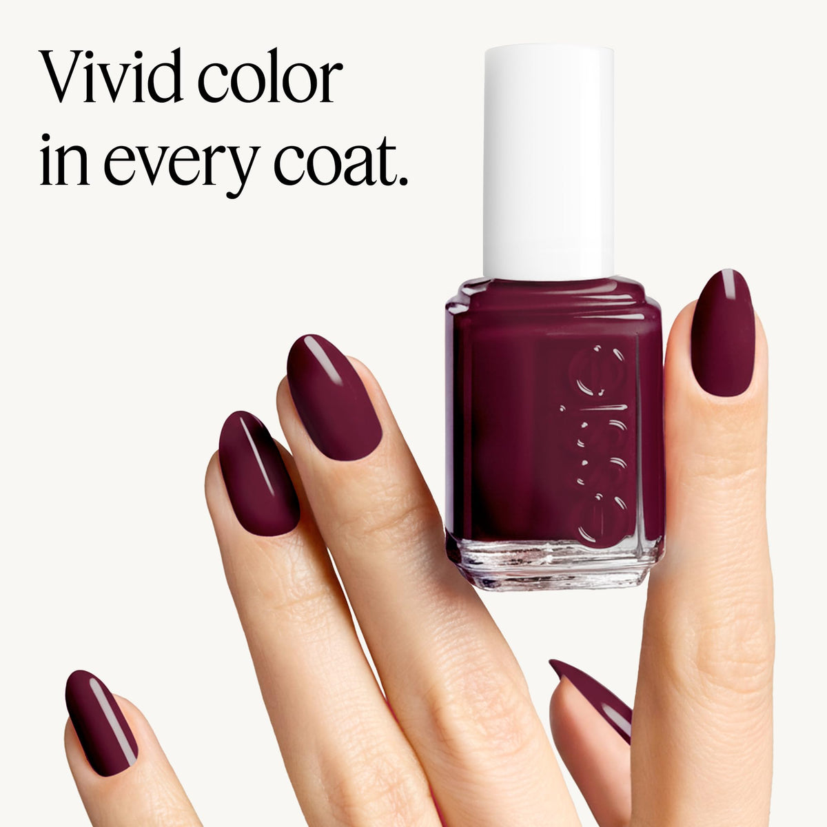 essie Go Ginza nail polish application on nails