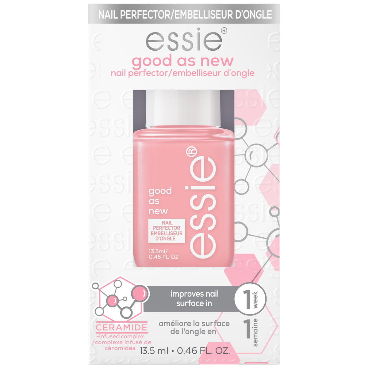 essie Good As New Nail Perfector front view with packaging