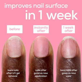 essie Good As New Nail Perfector with two coats applied
