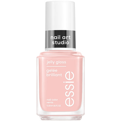 essie Jelly Gloss Nail Polish Boho Rodeo front view with sheer pink colour