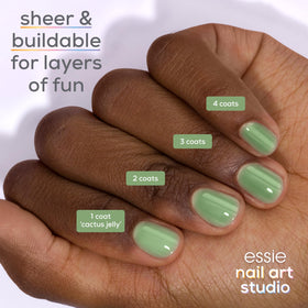 essie Jelly Gloss Polish Cactus Jelly with brush applicator