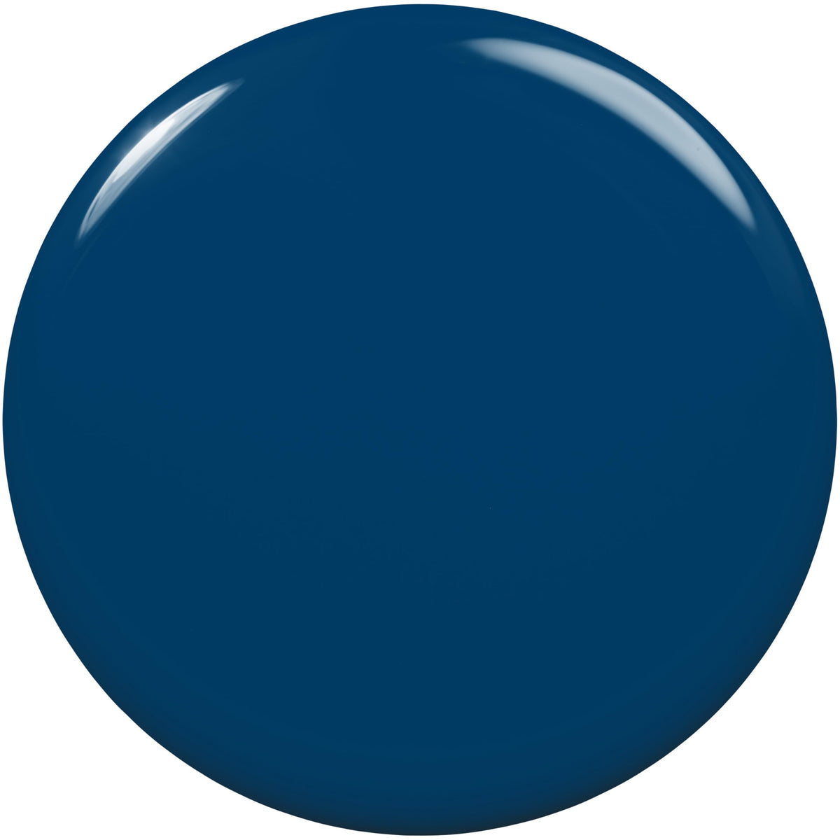 essie Just Chill Nail Polish cobalt blue bottle side view