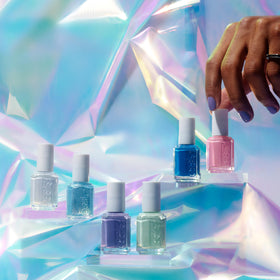 essie Just Chill Nail Polish cobalt blue packaging