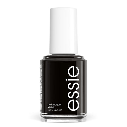 essie Licorice nail polish bottle front view with glossy finish