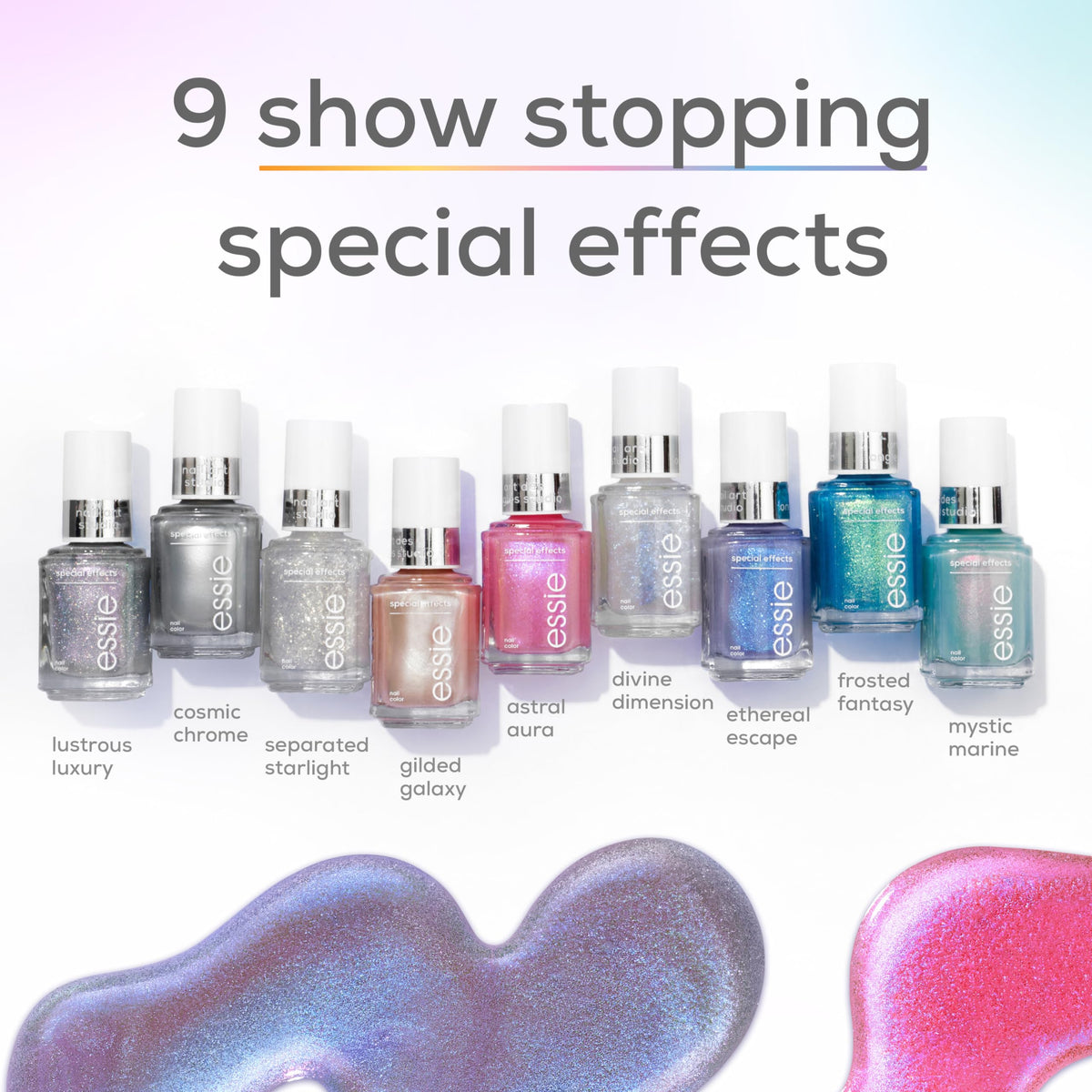 essie Nail Art Studio Ethereal Escape over light base