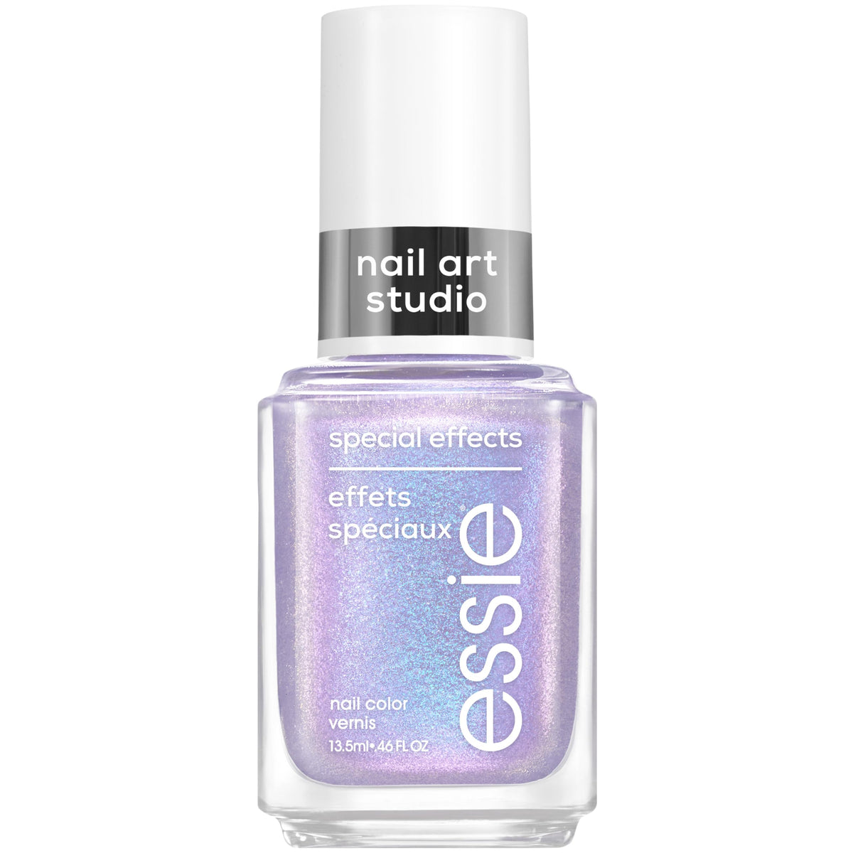 essie Nail Art Studio Ethereal Escape purple shimmer nail polish front view