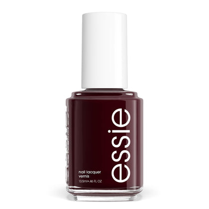 essie Nail Colour Wicked deep blood red polish bottle front view