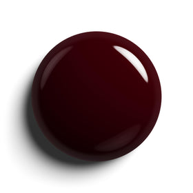 essie Nail Colour Wicked deep blood red polish bottle side view