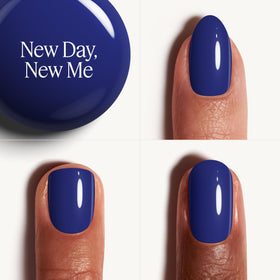 essie Nail Polish Be Them All blue bottle with brush