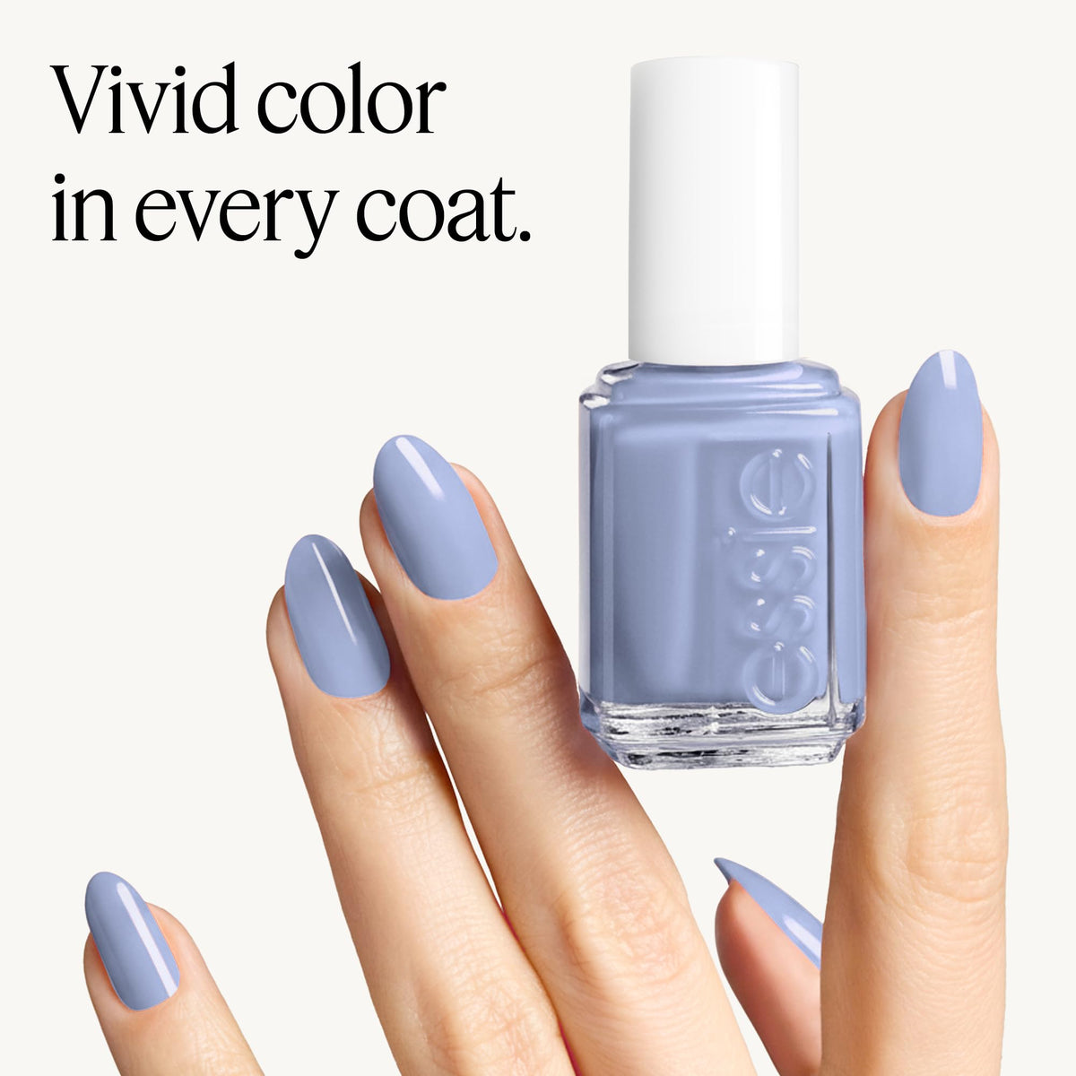 essie Nail Polish Be Them All blue shade on nails